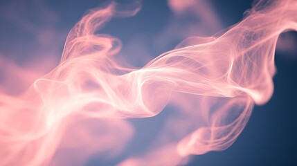 Obraz premium Abstract Pink and Blue Swirling Smoke Design