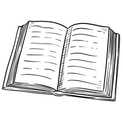 book handdrawn illustration