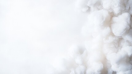 Naklejka premium White cloud against an earthy watercolor background with soft organic textures and colors