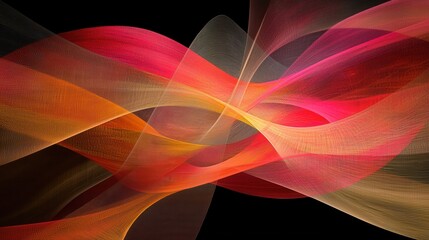 Abstract Sound Frequencies in Energetic Colors