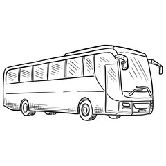 bus handdrawn illustration