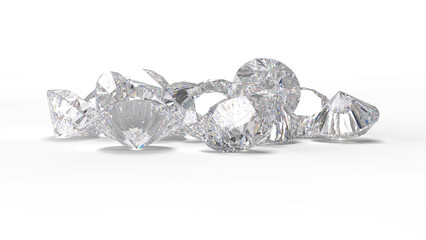 レンダリングされたダイアモンド　CG	