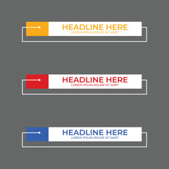 text for news or event titles