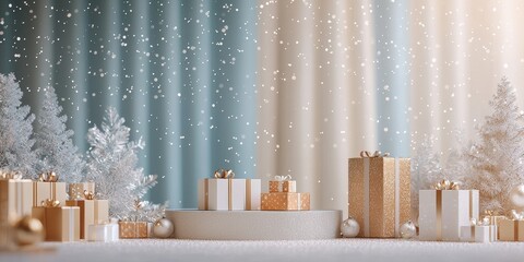 Enchanted Game Show Product Display with Whimsical Podium