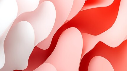 Naklejka premium Abstract Red and Pink Wave Pattern Design
