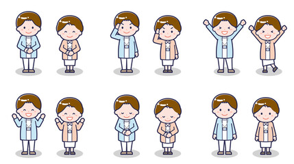 ナースの男女 01