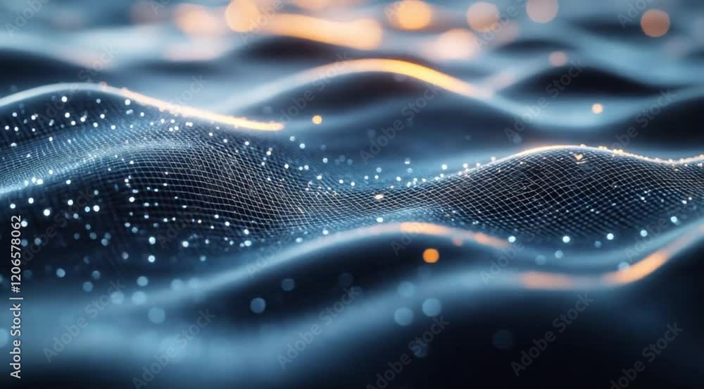 Poster tech art abstract creative colorful fluid visual design