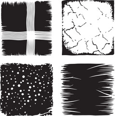 Black brush stroke banner template collectionIllustrator Artwork