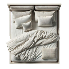 White bed transparent background