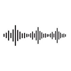 Sound wave icon. Music wave sign
