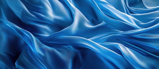 Obraz premium Abstract Blue Silk Fabric