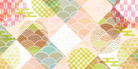 和柄　春　模様　背景