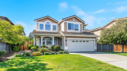 Fototapeta premium Beautiful Suburban House
