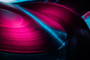 abstract colorful background with vinyl