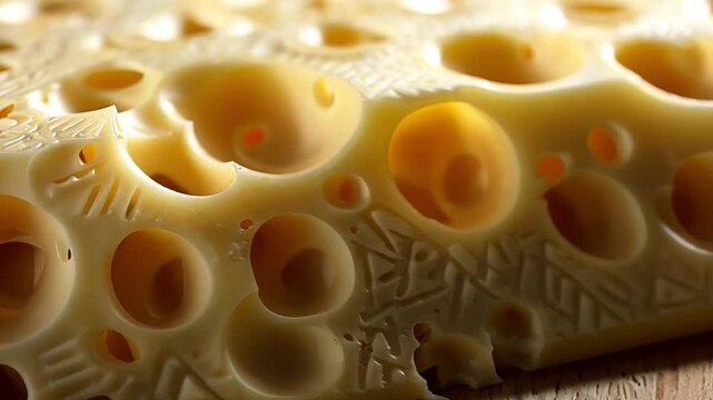 close up of cheese texture footage