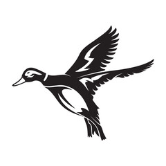 duck hunting illustration logo vector image t shirt