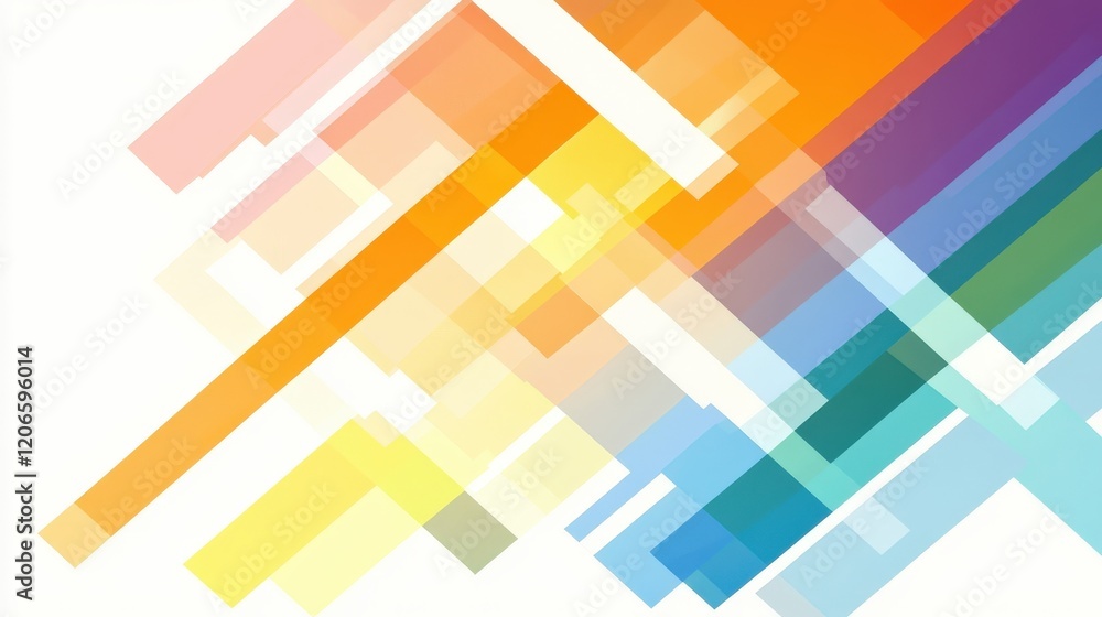 Poster Abstract Colorful Geometric Pattern Design