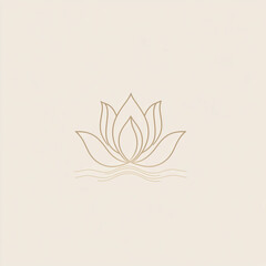 Fototapeta premium Wellness and Spa Logo – Minimalist and Relaxing Design