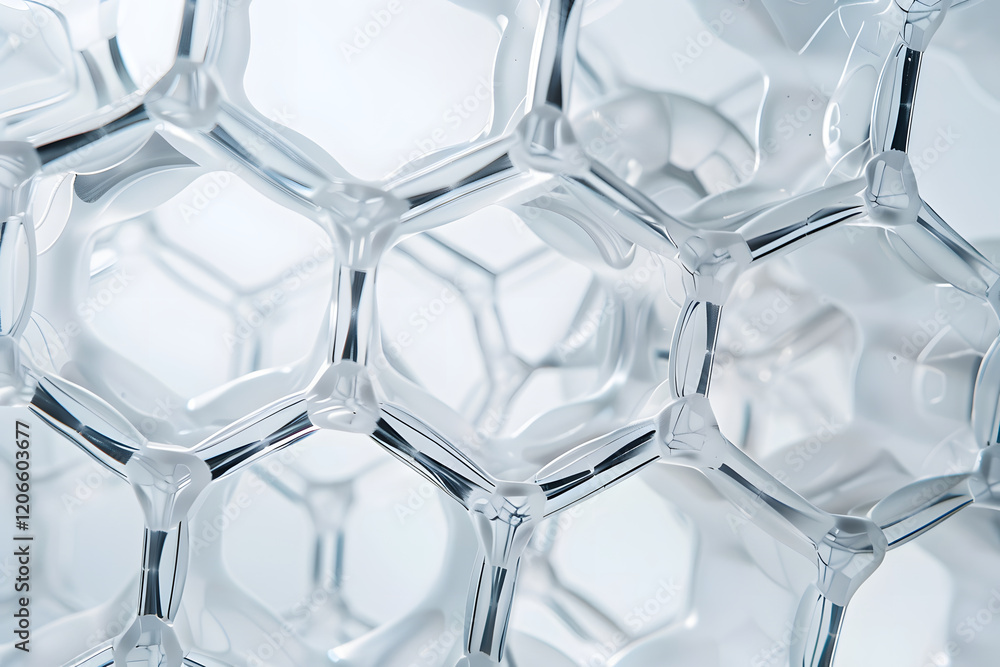 Poster translucent three-dimensional network structure