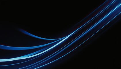 Obraz premium Modern blue liquid wave line particle technology abstract background 