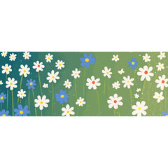 Tiny flower pattern flowers background colorful vector