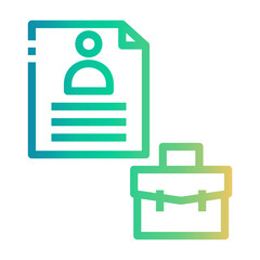 registration form Line Gradient Icon