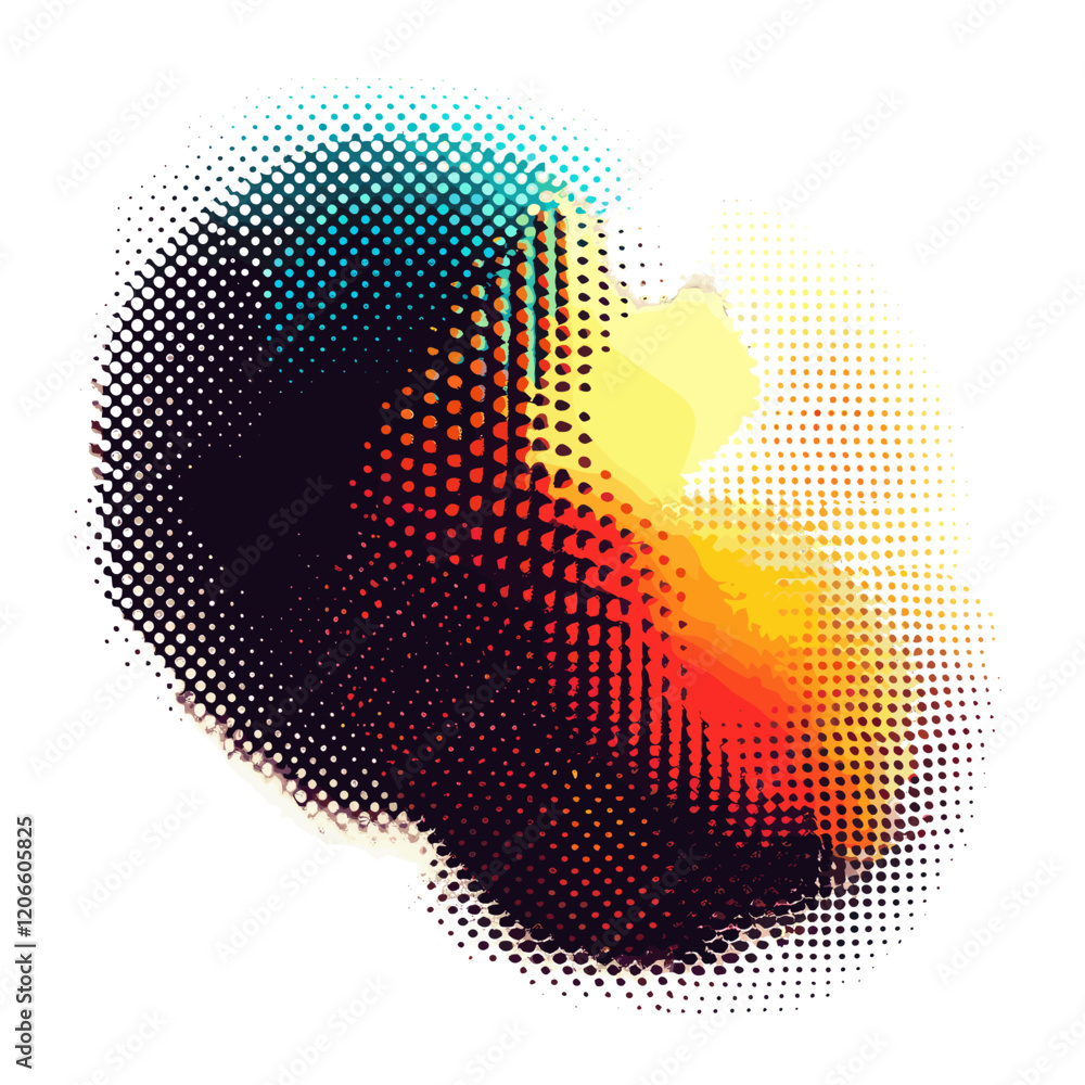 Poster dot display graphics organic shape illustration graphics pattern vector