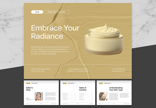 Beige And White Magazine Beauty