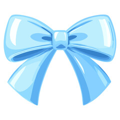 Blue bow ribbon illustration accessories accessory vector