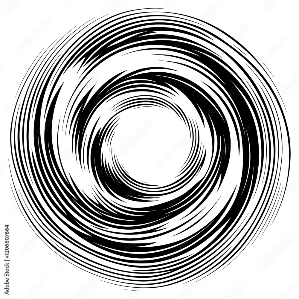 Poster spiral elements icon abstract pattern spiral vector