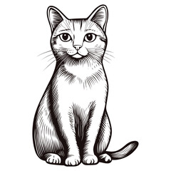 Cat art illustration drawing vector