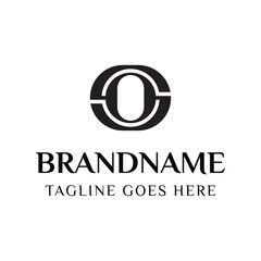 Obraz premium Letters SO Monogram Logo, for any business or identity with OS or SO initials