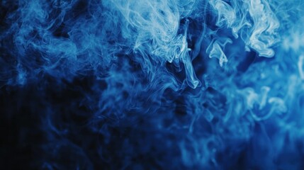 Obraz premium Abstract Blue Smoke Swirls: A Mystical Haze