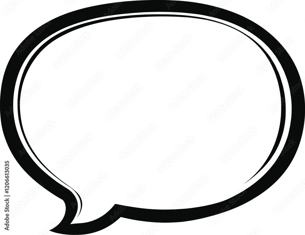 Poster speech bubble symbol simple vector vector