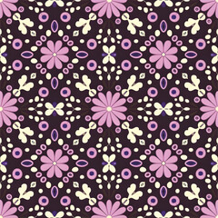 seamless pattern with flowers