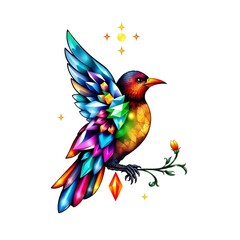 Fototapeta premium illustration of a bird