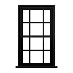 Window illustration minimalist silhouette vector