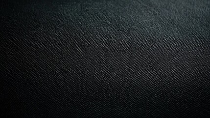 Deep Charcoal Black Fabric Texture with Subtle Patterns and Details