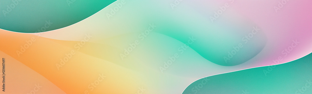 Aufkleber Abstract pastel background forming smooth waves with gradient colors