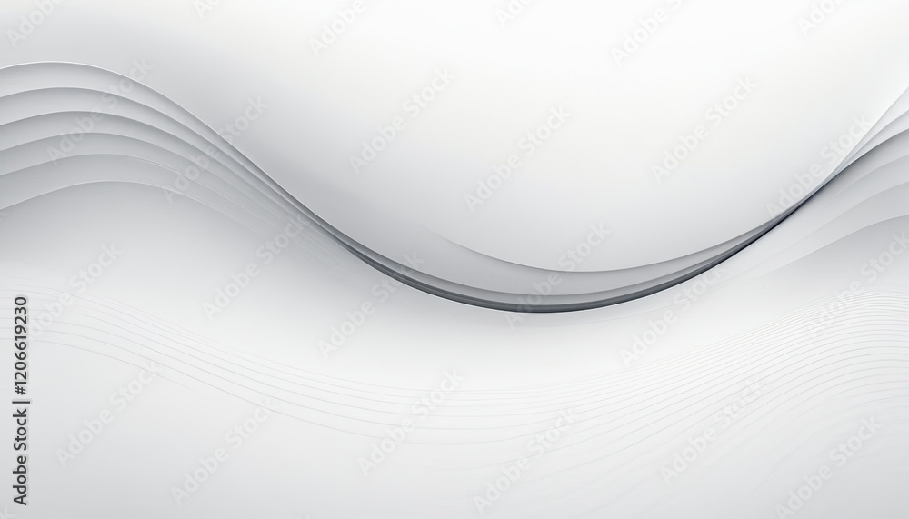 Poster abstract white wave background with smooth white background with smooth lines