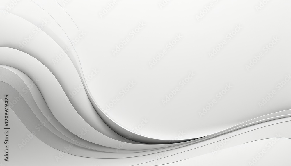 Poster abstract white wave background with smooth white background with smooth lines