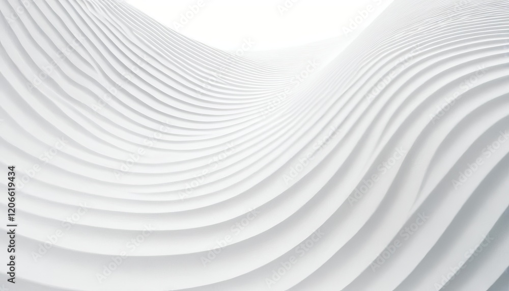 Poster abstract white wave background with smooth white background with smooth lines