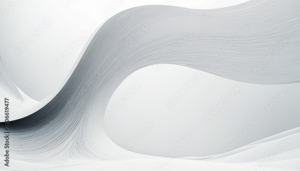 Poster abstract white wave background with smooth white background with smooth lines