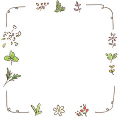 草花フレーム
