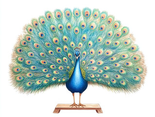 Majestic Peacock in Full Display