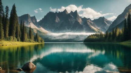 lake in the mountains