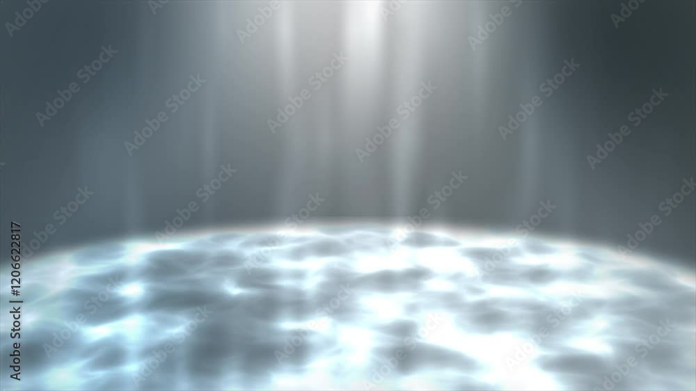 Poster 4k seamless loop abstract dark grey background with light rays and copy space area.