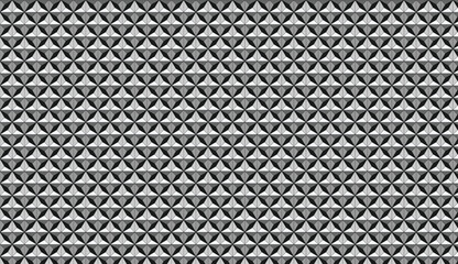 Monochrome 3D Geometric Pattern with Pyramid Texture