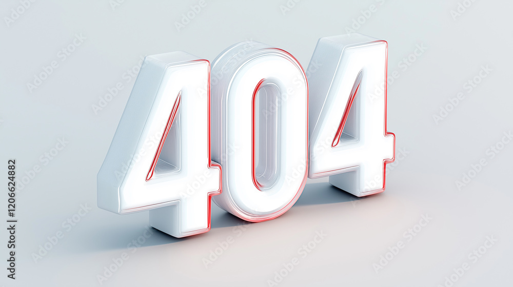 Poster 404 error message displaying on white background