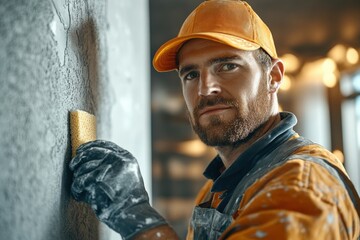 Modern Loft Wall Texturing with Warm Light